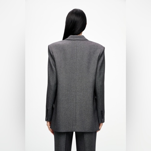 COPY - NWOT Lime charcoal gray oversized blazer, size s - Picture 10 of 12